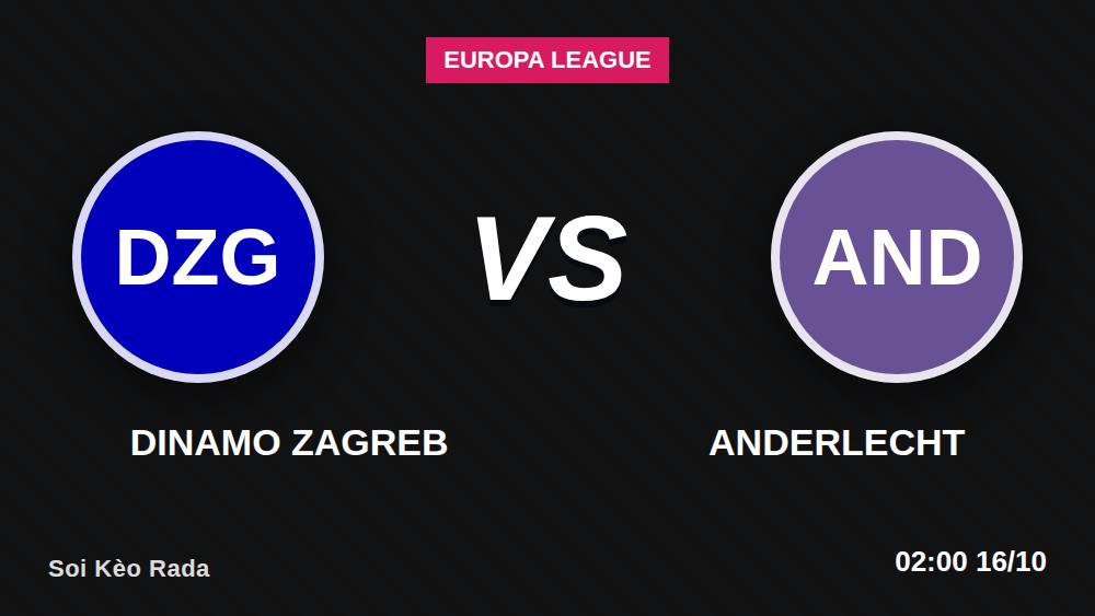 7 Điểm Nóng Dinamo Zagreb vs Anderlecht: Kèo Châu Á -110 Liệu Có Đổ?